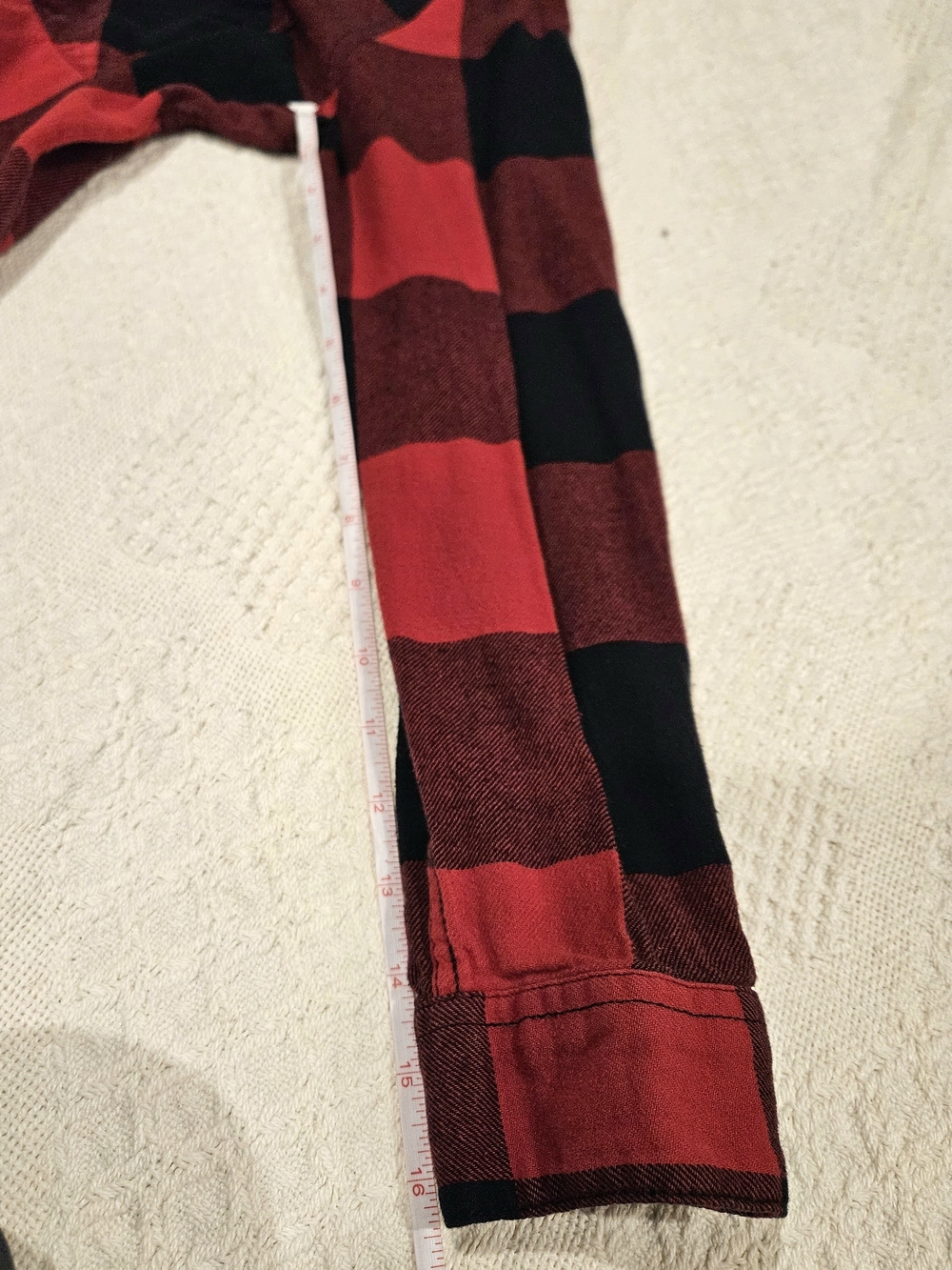 3/$15 Garage Womens Red & Black Plaid Button-Up Shirt - Picture 7 of 15